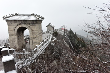 雪后云门山