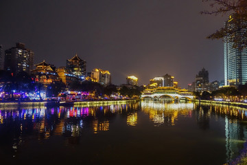 成都九眼桥夜景