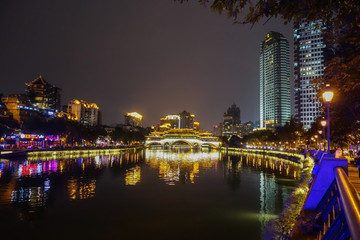 成都九眼桥夜景