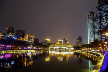 成都九眼桥夜景