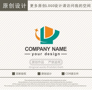 LJ字母建筑地产logo