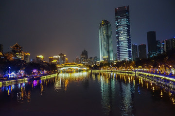 成都九眼桥夜景