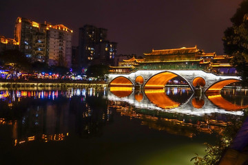 成都九眼桥夜景