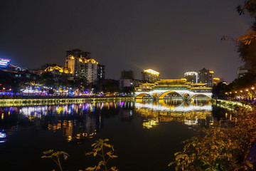 成都九眼桥夜景