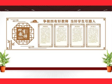 四有教师文化墙