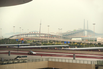 珠海港珠澳大桥远景及路桥设施