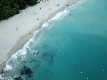 台湾垦丁海滩航拍