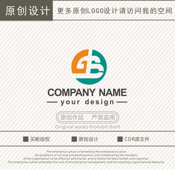 GB字母BG字母logo