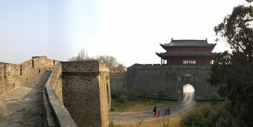 荆州古城城墙门
