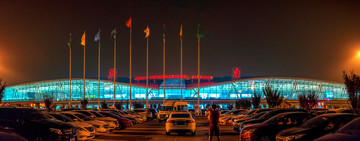 济南遥墙国际机场夜景
