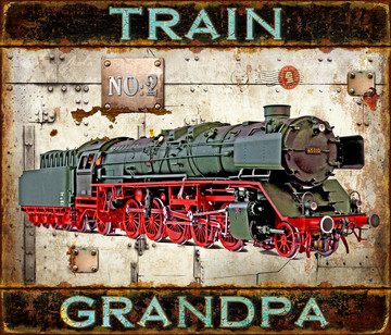 复古火车装饰画