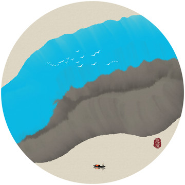 抽象意境水墨装饰画