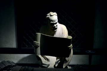 孔子读书雕塑
