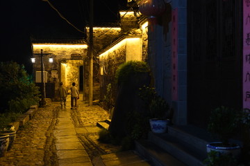 江西瑶里古镇夜景