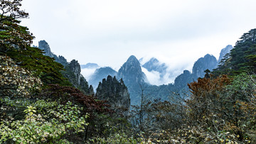 黄山云海奇石