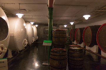 山东青岛啤酒博物馆贮酒罐