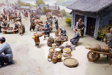 民清时期的市井生活场景