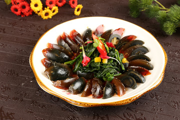菠菜皮蛋