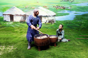 蒙古族生活场景