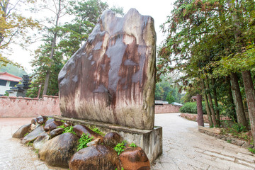 福建武夷山天心永乐禅寺景观石