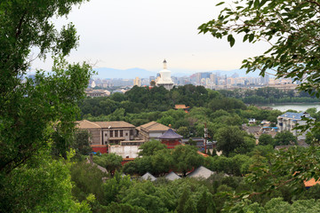 北京北海公园白塔