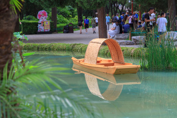 北京景山公园小船