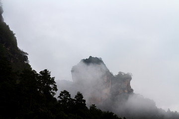 福建武夷山风景区大王峰远望