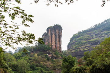 福建武夷山风景区玉女峰风光