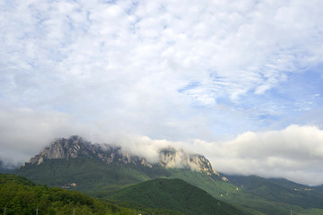 韩国雪岳山远景