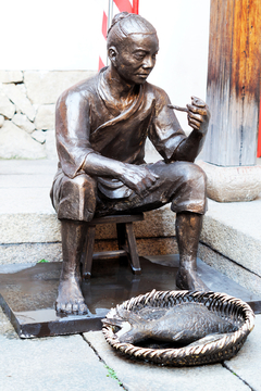 渔民雕像