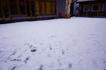 四合院雪景