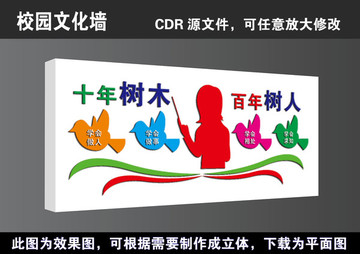 学校校园四个学会文化墙立体展板