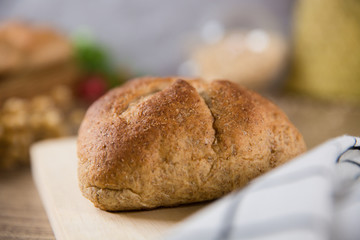 燕麦面包杂粮营养欧包烘焙面包