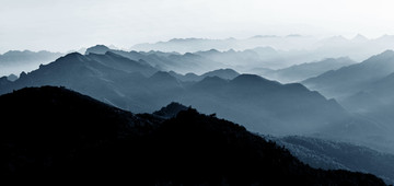 水墨远山背景