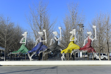 北京奥运雕像