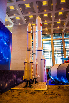 中国长征火箭展览模型