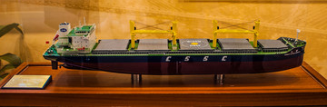 全球首艘智能船舶展览模型