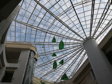 天井玻璃钢架雨棚