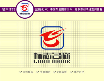 B字母标志飞鸟科技logo