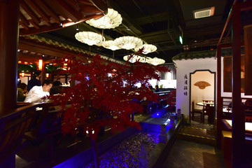 中式风格的餐厅