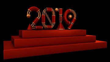 2019新年数字设计