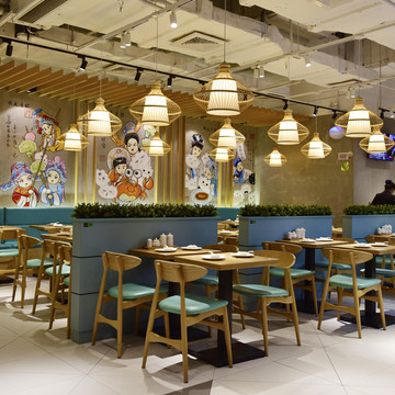 新中式风格的餐厅