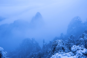 冬季黄山
