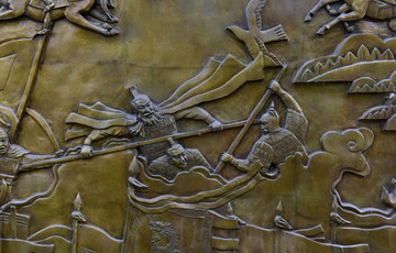 古代战争场面浮雕