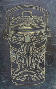 商周器皿铜雕