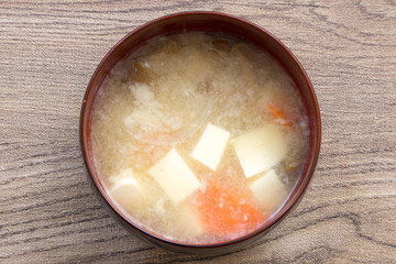 豆腐蘑菇味增汤