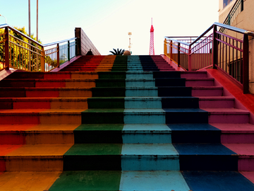 彩色阶梯
