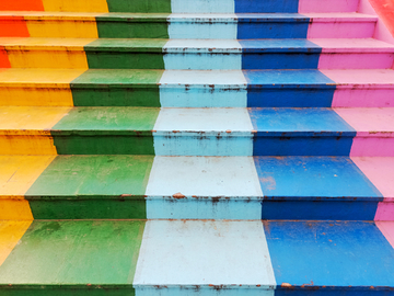 彩色阶梯