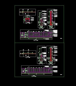 两种铁艺围墙施工图