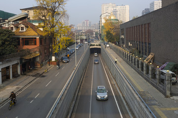 长江隧道天津路出口